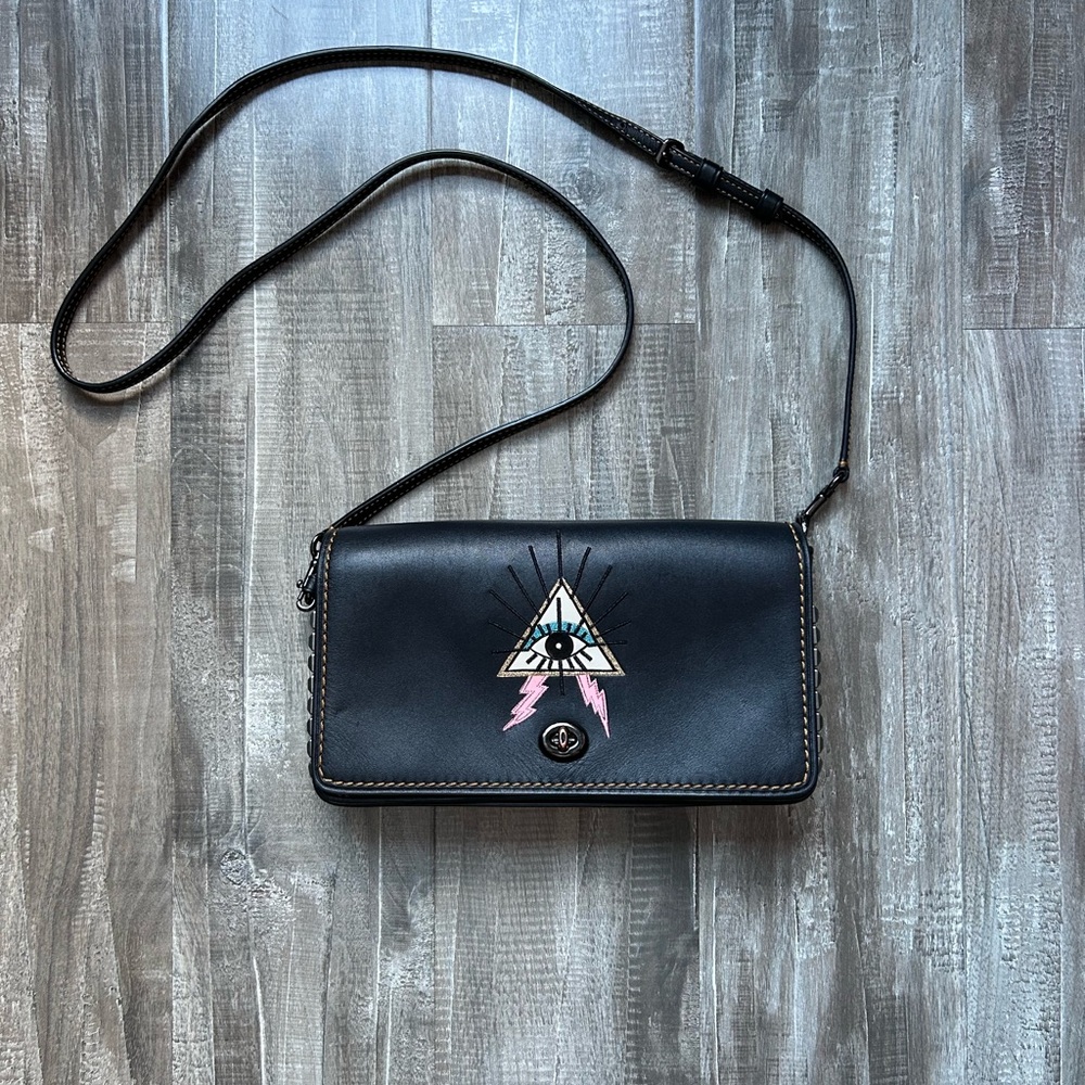 Coach 1941 Dinky with Pyramid Eye crossbody. Gently used. Smoke free home.